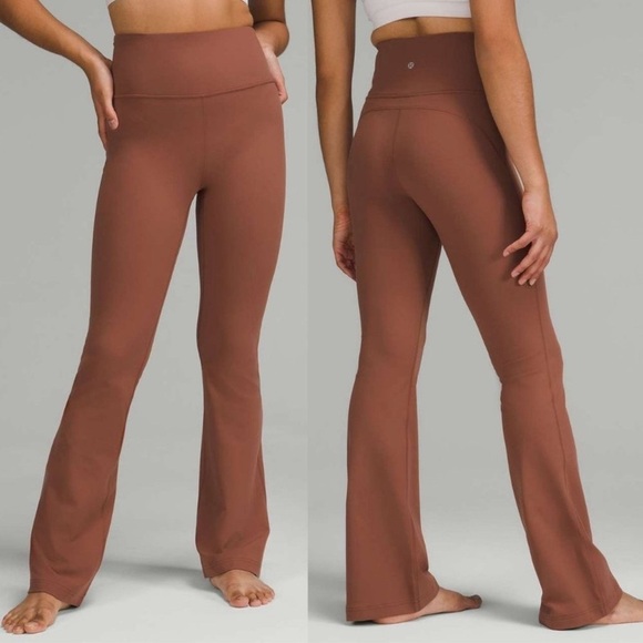 Lululemon Groove Pant Super High Rise Flared Pants Ancient Copper 12 Nwt - Picture 4 of 10